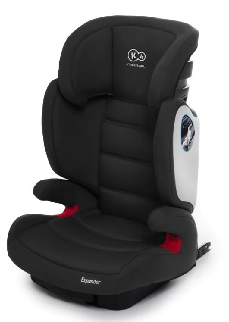 Kinderkraft, Expander, fotelik samochodowy, 15-36 kg, czarny