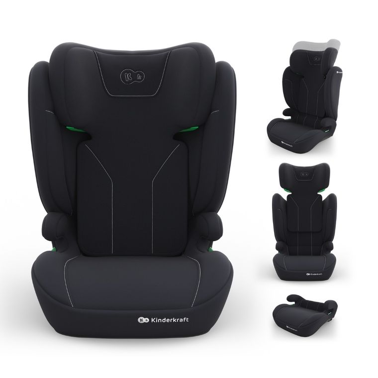 Kinderkraft, I-Spark 2 Plus, i-Size, fotelik samochodowy, black, 100-150 cm