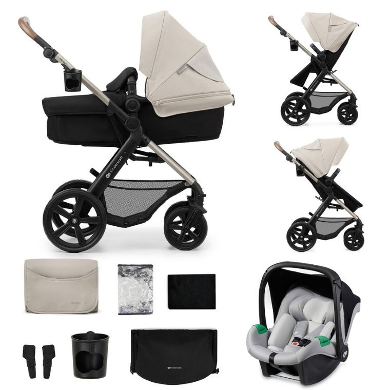 Kinderkraft, Moov 2, wózek wielofunkcyjny, 3w1, Moonlight Grey