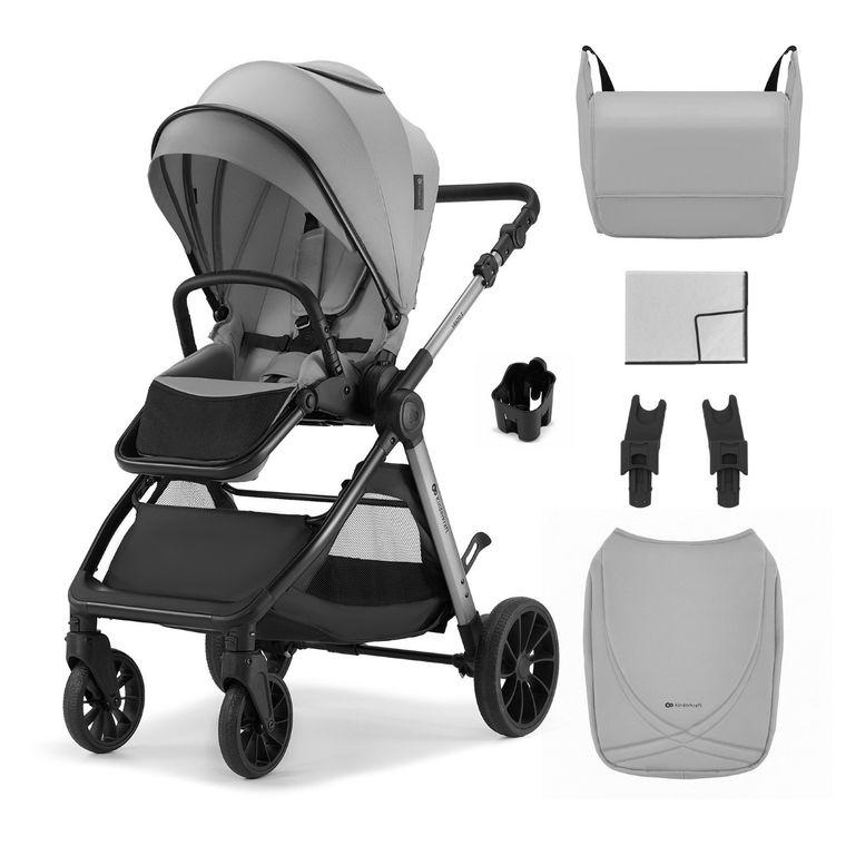 Kinderkraft, Vesto 2, wózek spacerowy, gray