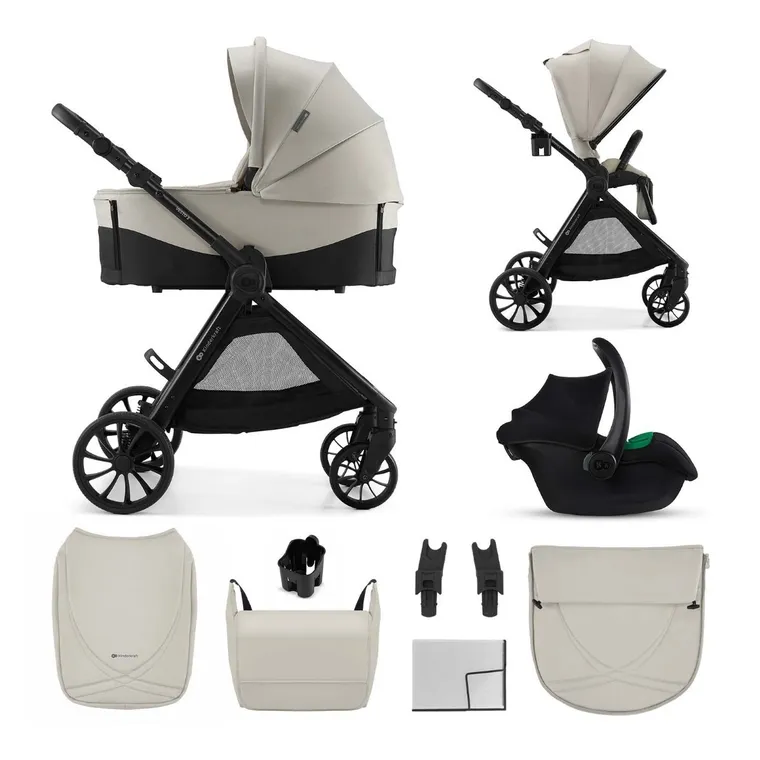 Kinderkraft, Vesto 2, wózek wielofunkcyjny 3w1, beige