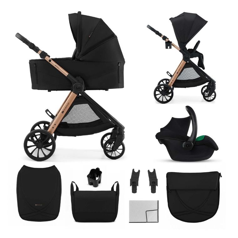 Kinderkraft, Vesto 2, wózek wielofunkcyjny 3w1, black