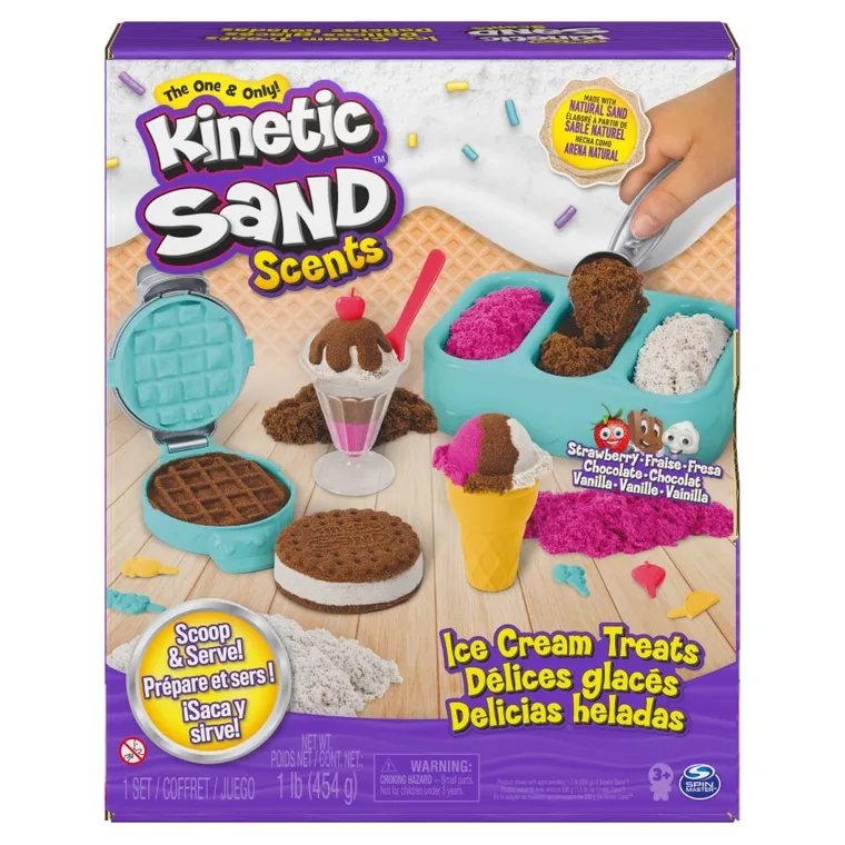 Kinetic Sand, Lodowe specjały, piasek kinetyczny z akcesoriami