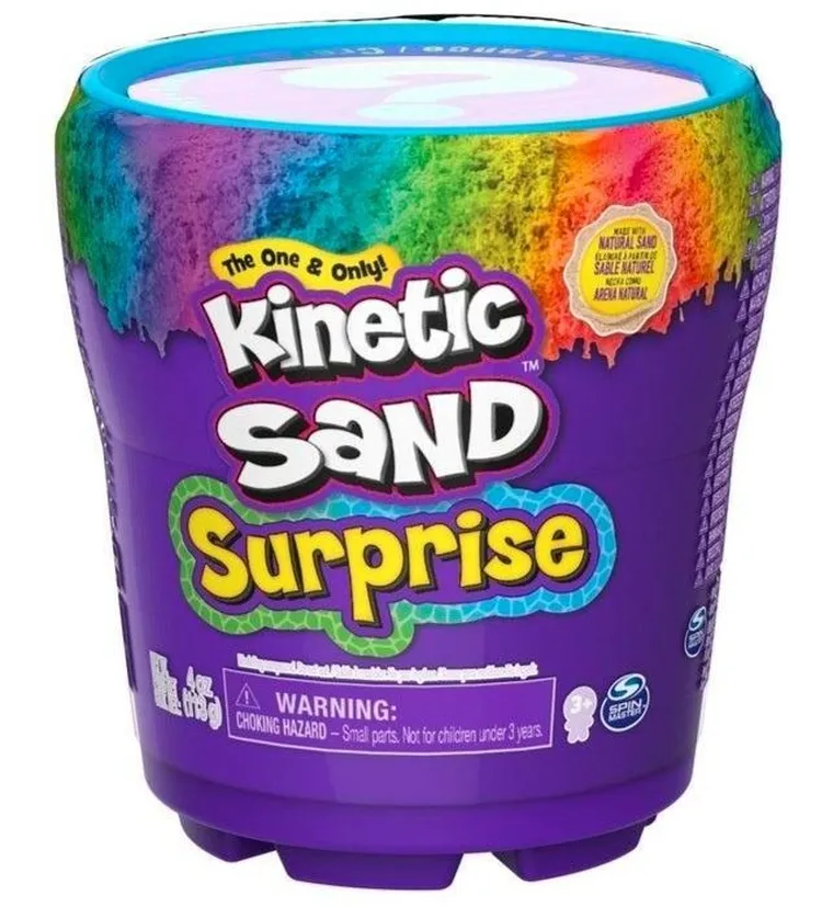 Kinetic Sand, Niespodzianka, piasek kinetyczny, zestaw z figurką niespodzianką