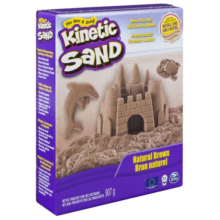 Kinetic Sand, piasek kinetyczny, brązowy, 907 g