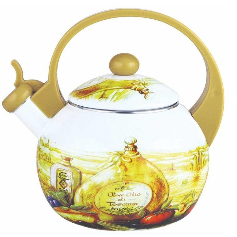 Kinghoff, czajnik emaliowany z gwizdkiem, 2l, KH-3700