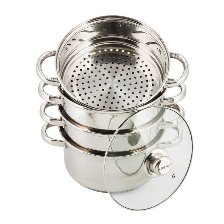 Kinghoff, garnek do gotowania na parze, 5 elementów, 22 cm, KH-3329