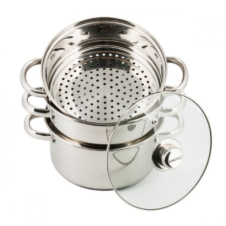 Kinghoff, garnek na parę, 4 elementy, 22 cm, KH-3328
