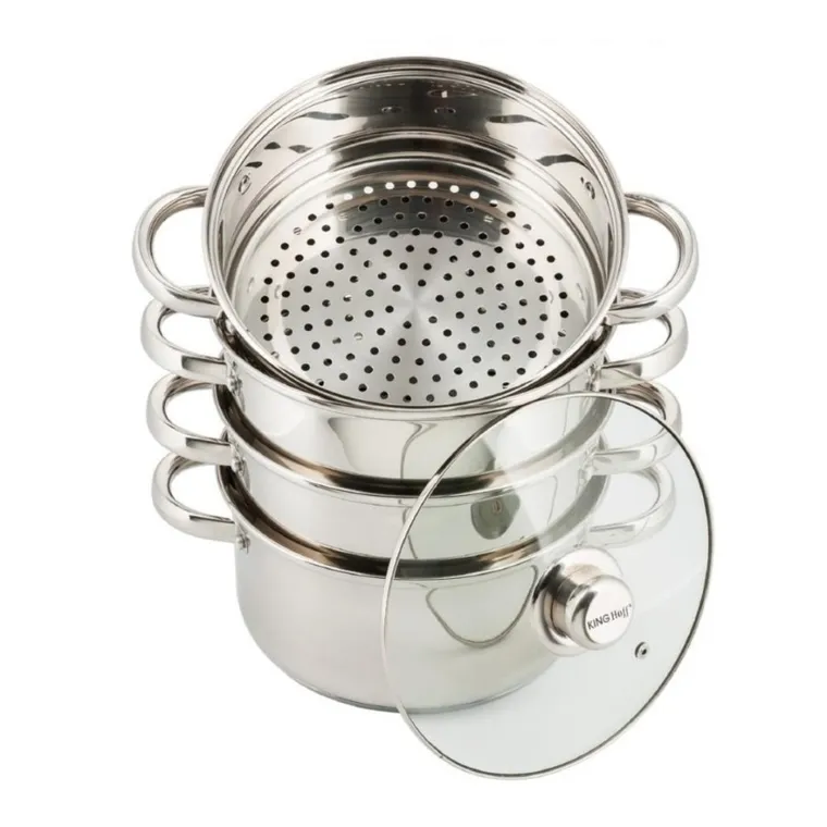 Kinghoff, garnek stalowy do gotowania na parze, 5 elementów, 18 cm, KH-3317