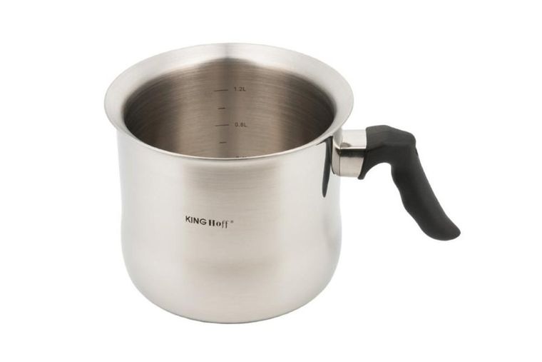 Kinghoff, garnek stalowy do mleka, 1L, KH-3108