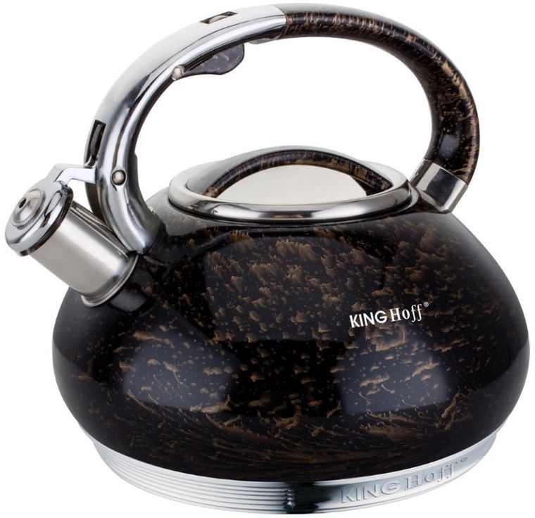 Kinghoff, Gold, czajnik z gwizdkiem KH-1067, 3 l