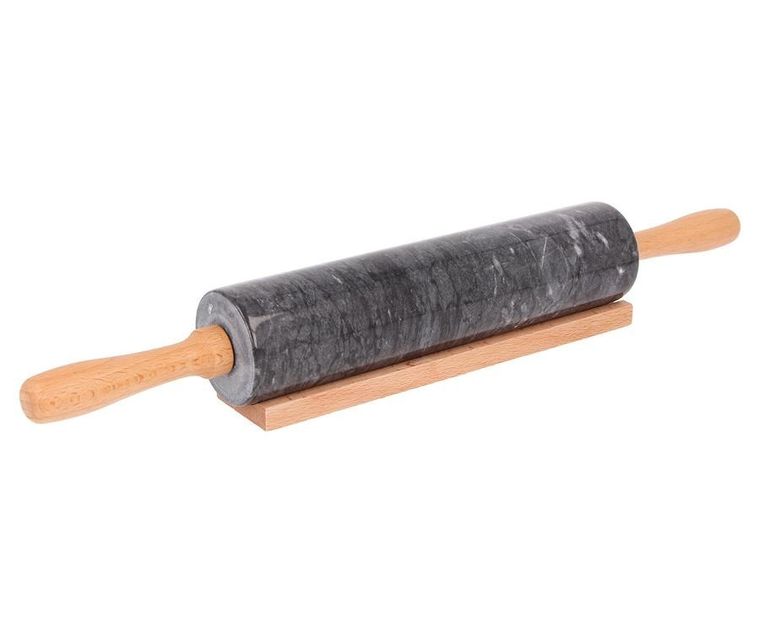 Kinghoff, marmurowy wałek do ciasta z podstawką