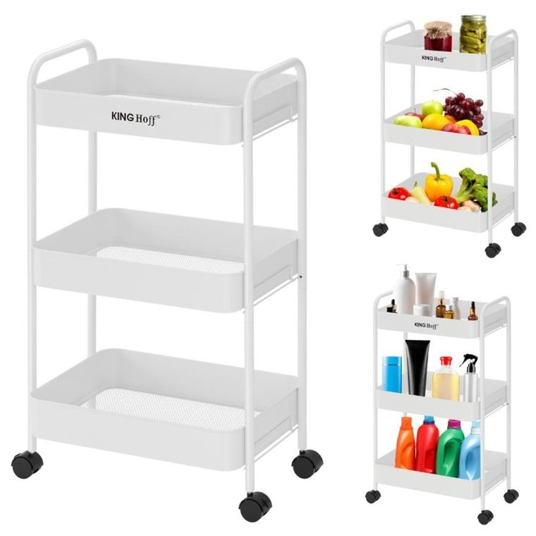 Kinghoff, mobilny barek, regał wielofunkcyjny, kh-1942