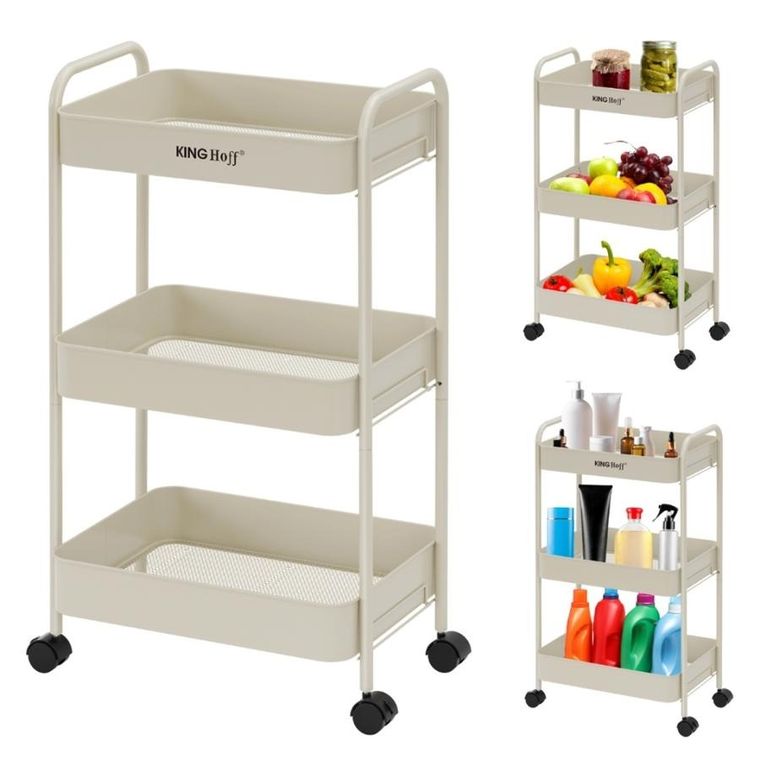 Kinghoff, mobilny barek, regał wielofunkcyjny, kh-1943