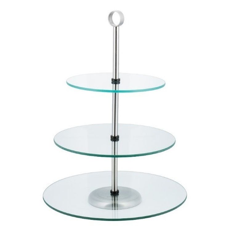 Kinghoff, patera szklana, trzypoziomowa, KH-4016