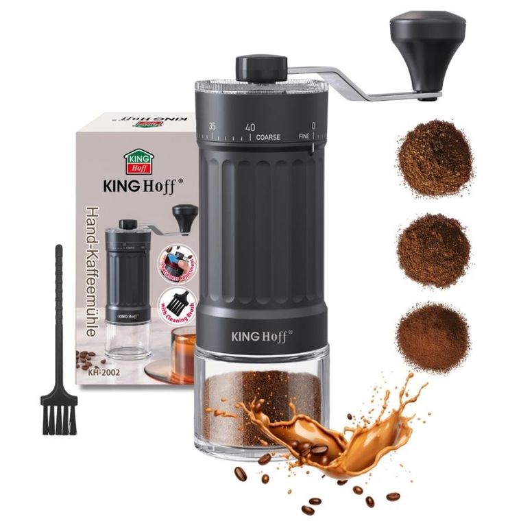 Kinghoff, ręczny młynek do kawy z regulacją, kh-2002