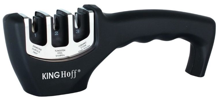 Kinghoff, trzystopniowa ostrzałka-osełka do noży KH-1116