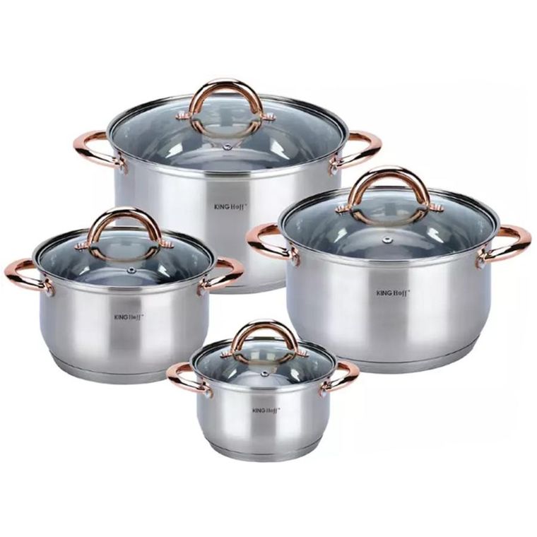 Kinghoff, zestaw garnków, 8 elementów, KH-1763