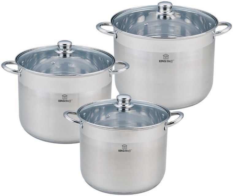 Kinghoff, zestaw garnków stalowych, 6 elementów, KH-4311