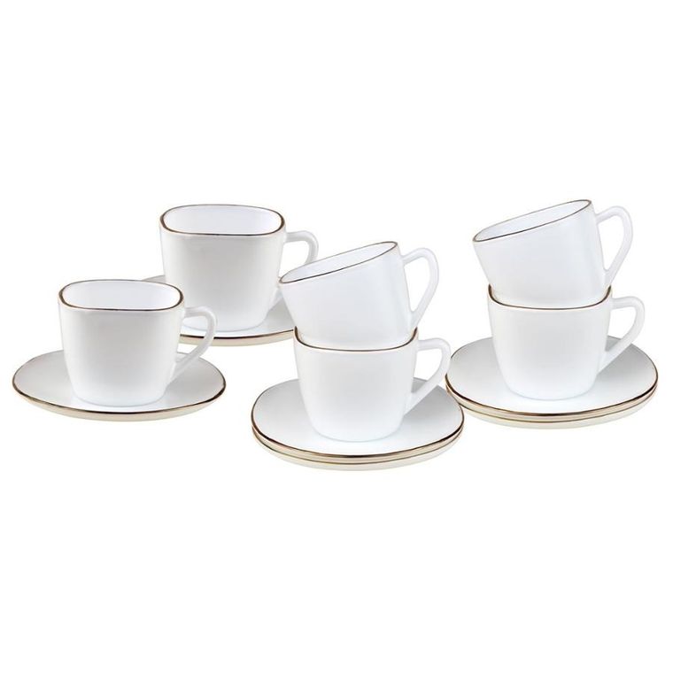 Kinghoff, zestaw kawowy, 6 filiżanek ze spodeczkami, KH-1930