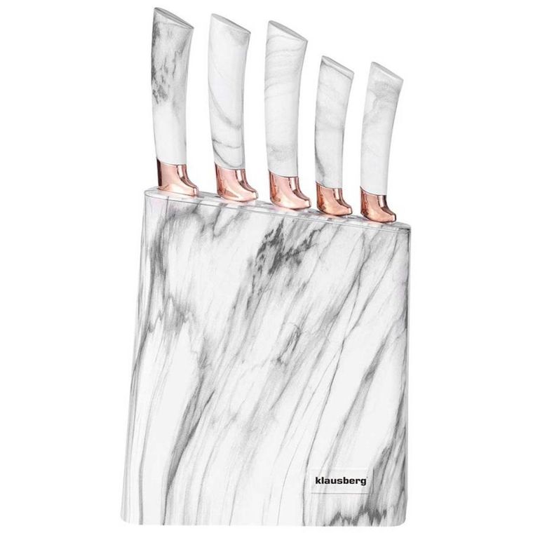 Kinghoff, zestaw noży kuchennych w bloku, 5 szt.