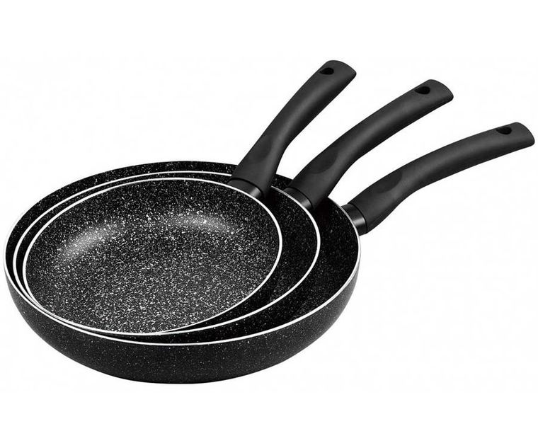 Kinghoff, zestaw patelni marmurkowych, 3 szt.