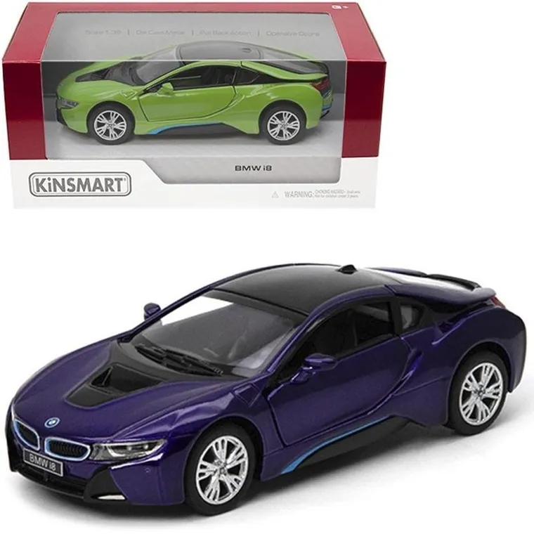 Kinsmart, BMW I8, model pojazdu, 1:36, 1 szt.