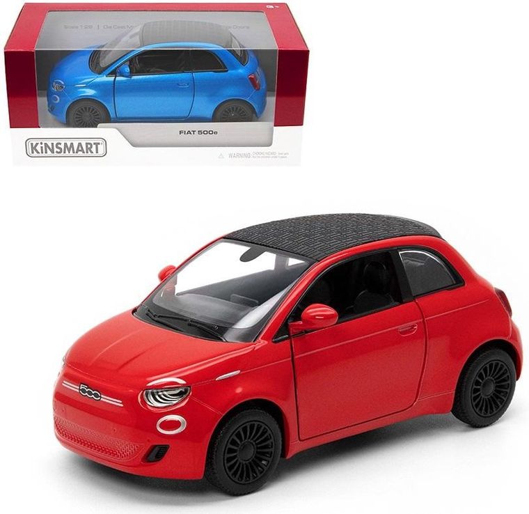 Kinsmart, Fiat 500E, model pojazdu, 1:28
