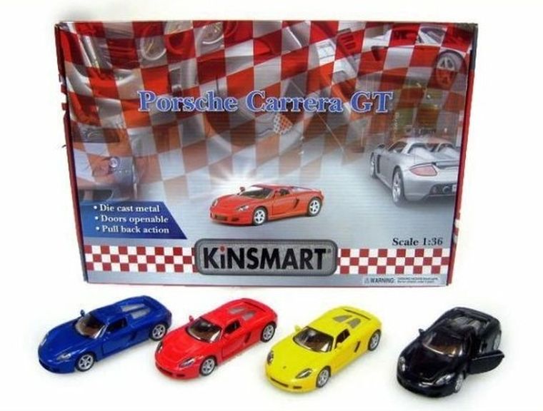 Kinsmart, Porsche Carerra, pojazd metalowy, 12 cm
