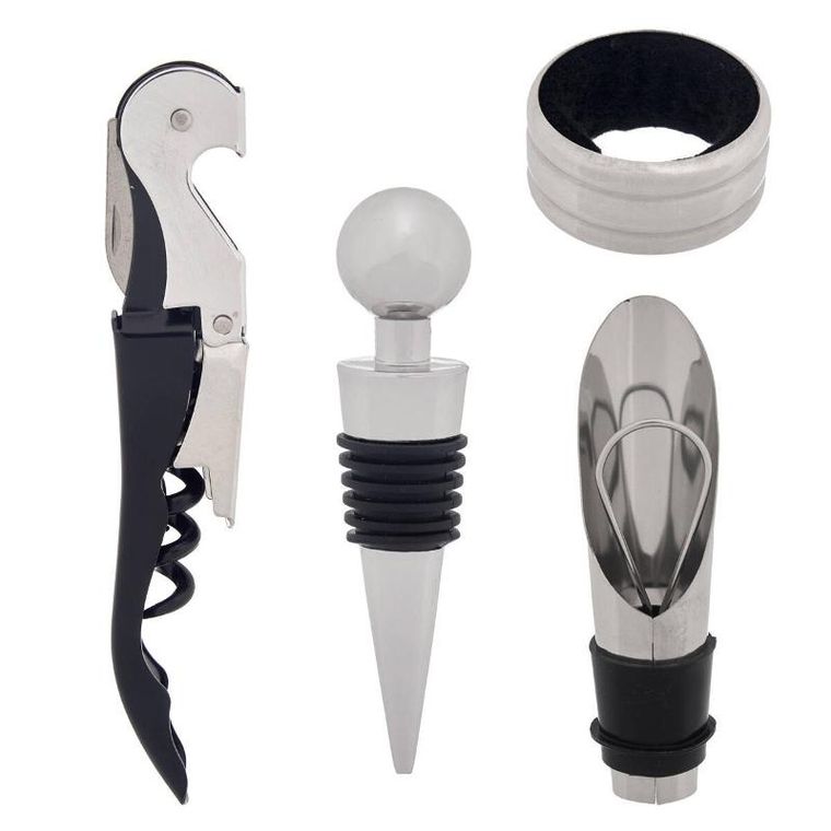 Kinvara, akcesoria do wina, zestaw 4 szt.