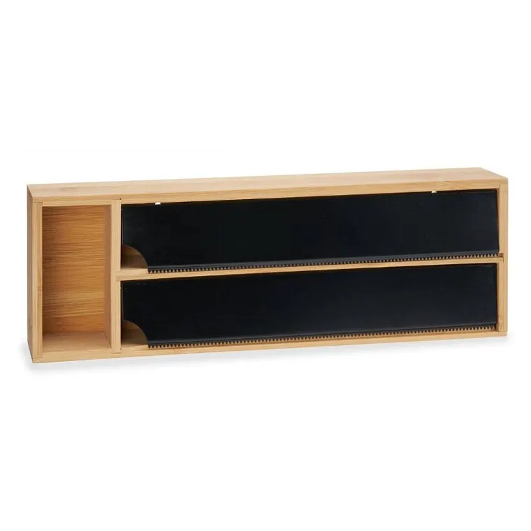 Kinvara, dozownik kuchenny z bambusa do folii spożywczej i aluminiowej, 13-40-7 cm