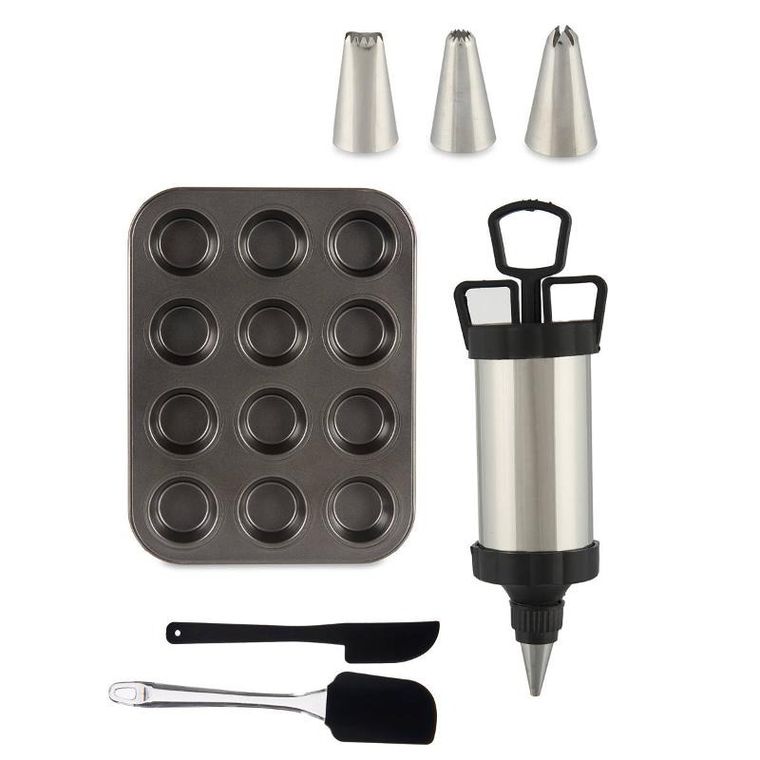 Kinvara, forma do pieczenia muffinek z akcesoriami do dekorowania