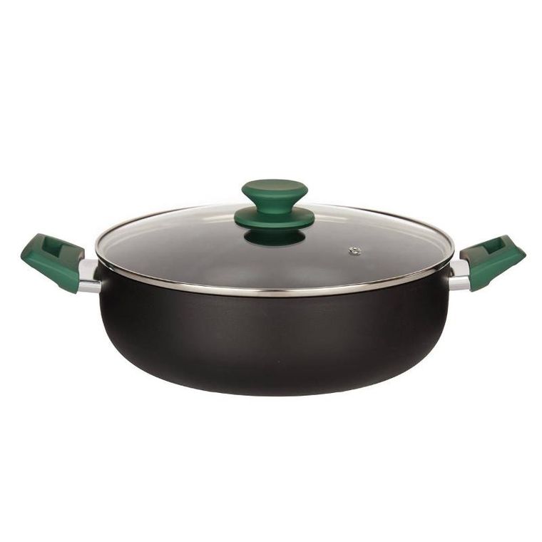 Kinvara, garnek aluminiowy Ø 28 cm, ze szklaną pokrywą