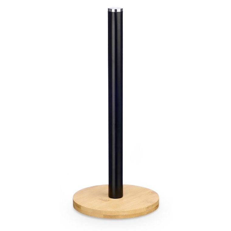 Kinvara, stojak na ręczniki papierowe, z bambusową podstawką, 34 cm
