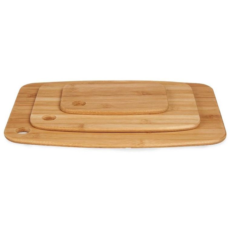 Kinvara, Vexa, zestaw desek do krojenia z drewna, bambusa, 3 szt.