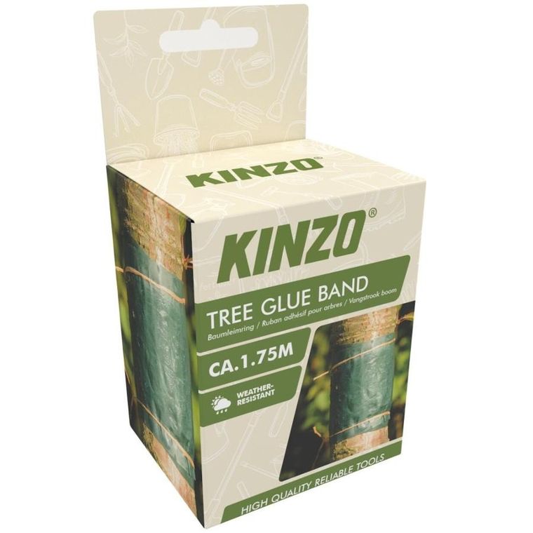 Kinzo, taśma klejąca, opaska z lepem do drzew, 1,75m