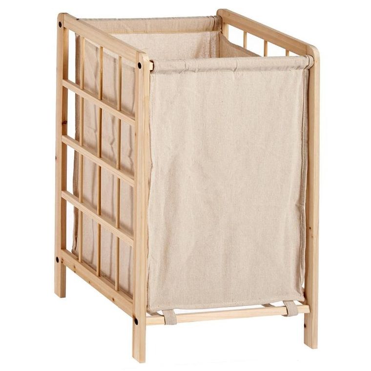 Kipit, kosz do szafy, drewno + tkanina