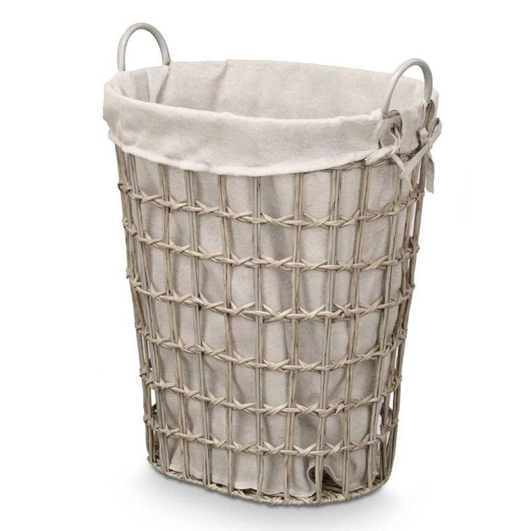 Kipit, kosz na pranie z materiałowym wkładem i uchwytami, 58 cm