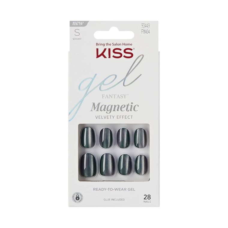 Kiss, Gel Fantasy Magnetic, sztuczne paznokcie, dial me, rozmiar S, 28 szt.
