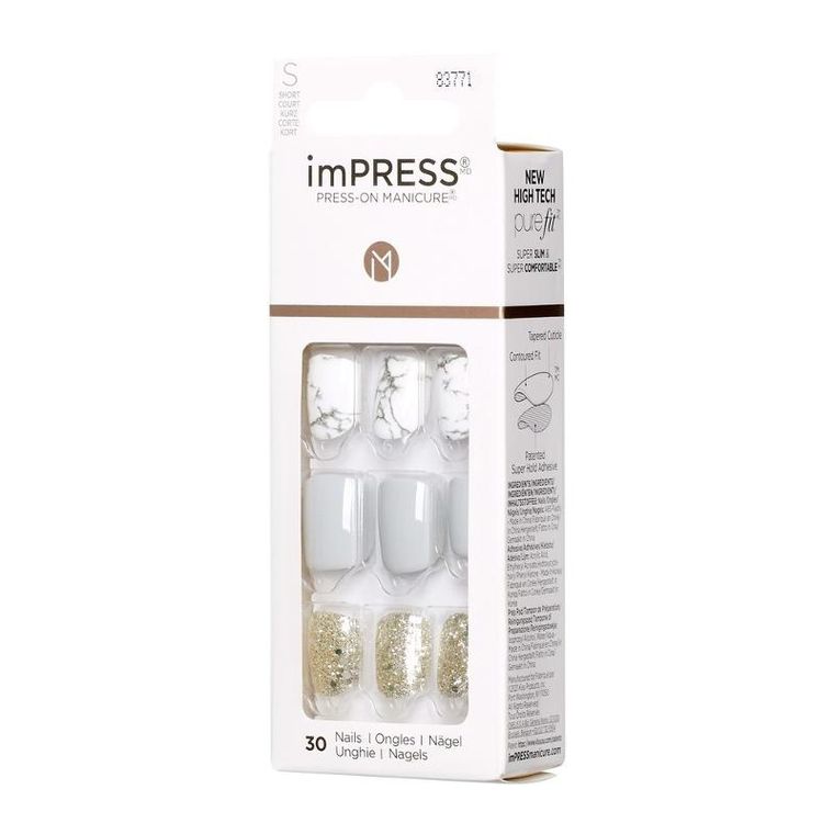 Kiss, Impress, sztuczne paznokcie samoprzylepne, knock out, 30 szt.