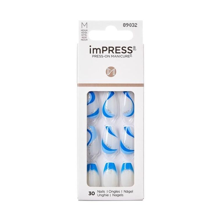 Kiss, Impress, sztuczne paznokcie samoprzylepne, mesmerize, 30 szt.