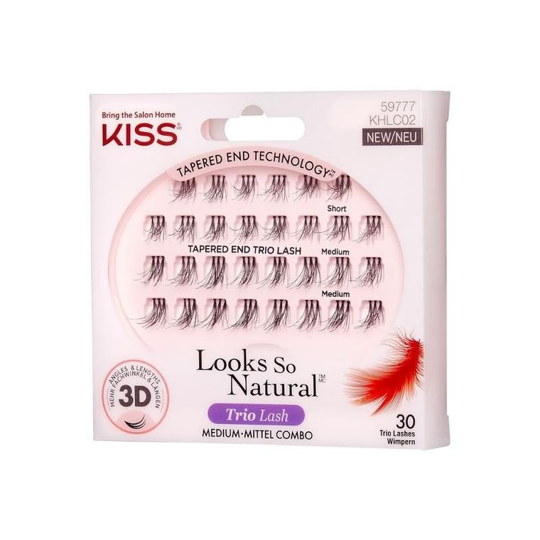 Kiss, Looks So Natural, kępki sztucznych rzęs, trio lash 3D