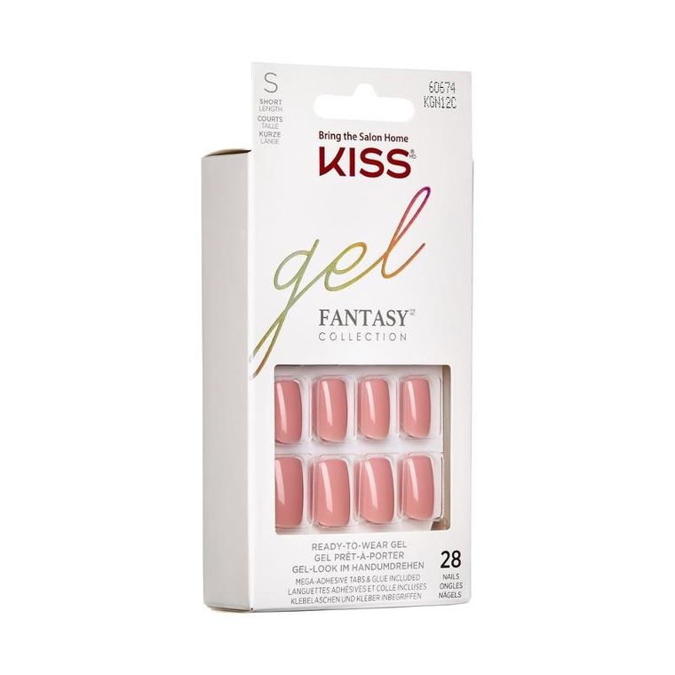 Kiss, sztuczne paznokcie, gel fantasy-ribbons, rozmiar S, 1 op, 28 szt.