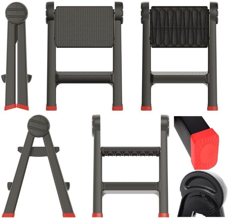 Kistenberg, drabinka, podest warsztatowy, składany