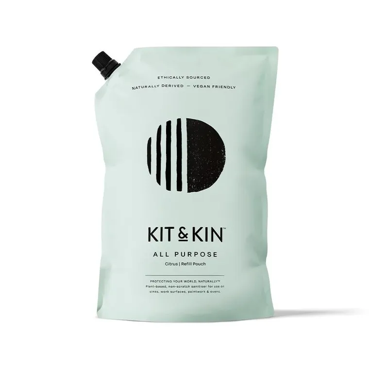 Kit & Kin, naturalny uniwersalny płyn do sprzątania domu, o zapachu cytrusów, 1l
