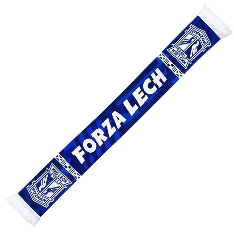KKS Lech, szalik, Forza Lech 25/26, niebieski