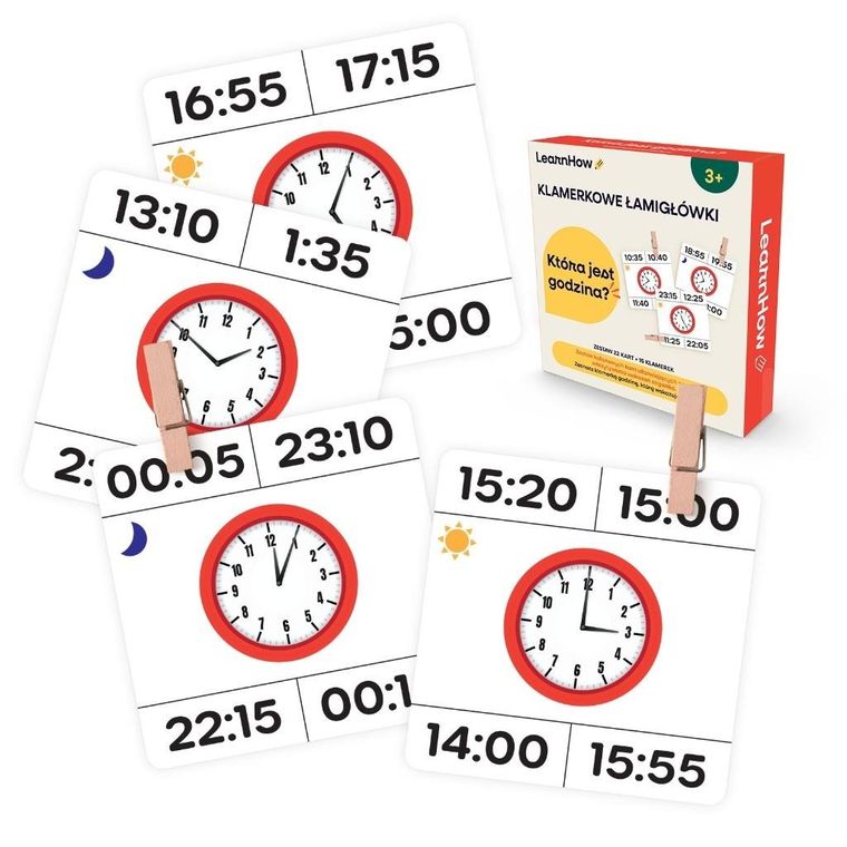 Klamerkowe zadania. Która jest godzina?