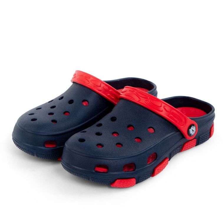 Klapki chłopięce, czerwone, Realpaks Fogo