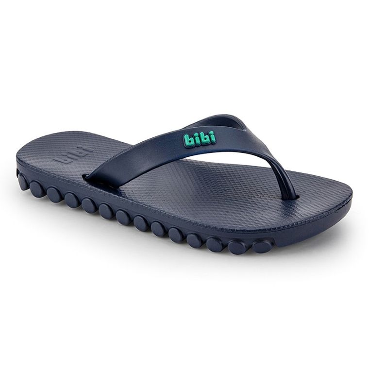 Klapki chłopięce, japonki, granatowe, Bibi Shoes