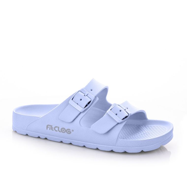 Klapki damskie, niebieskie, Fitclog